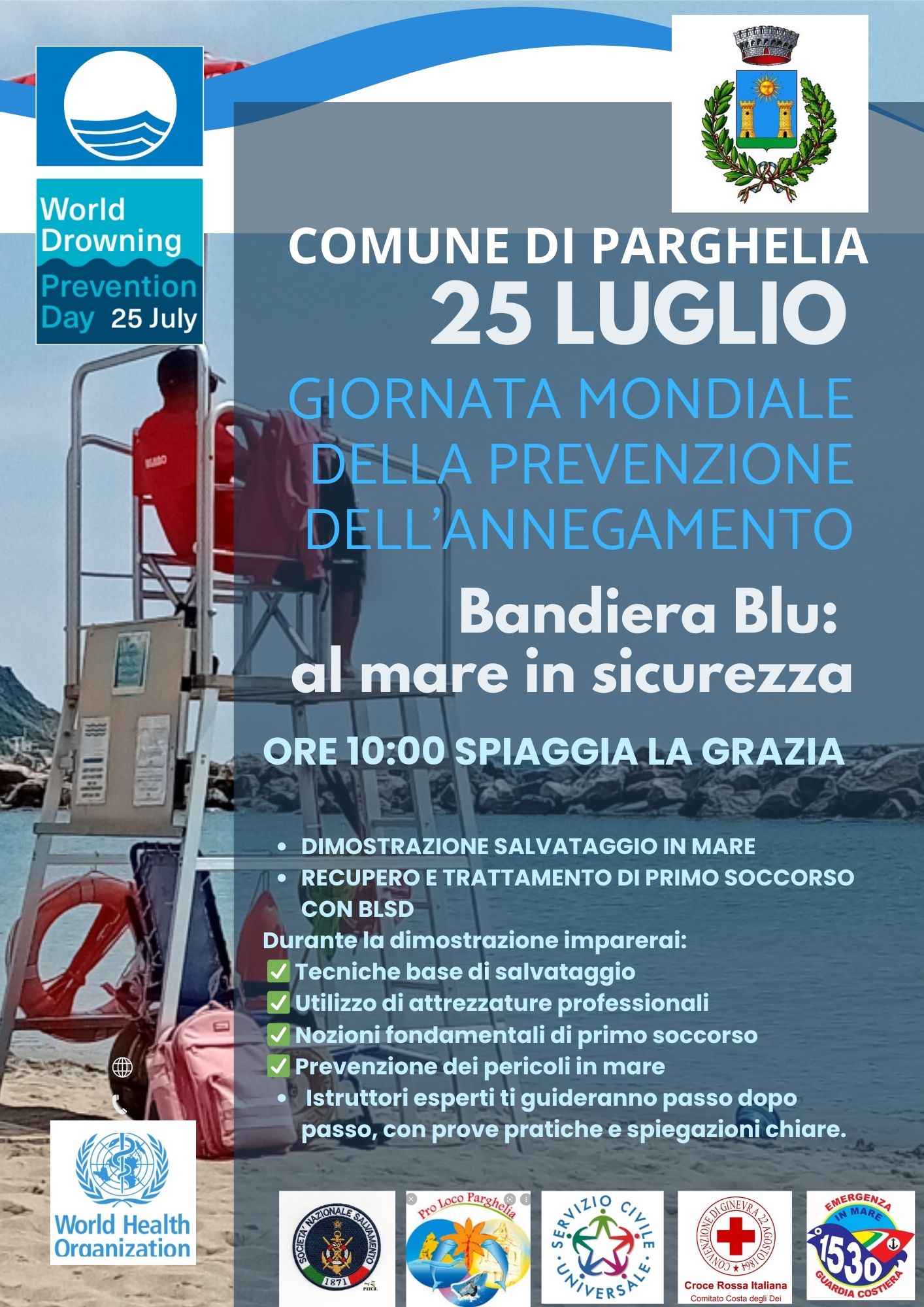 AL MARE IN SICUREZZA BANDIERA BLU 2025