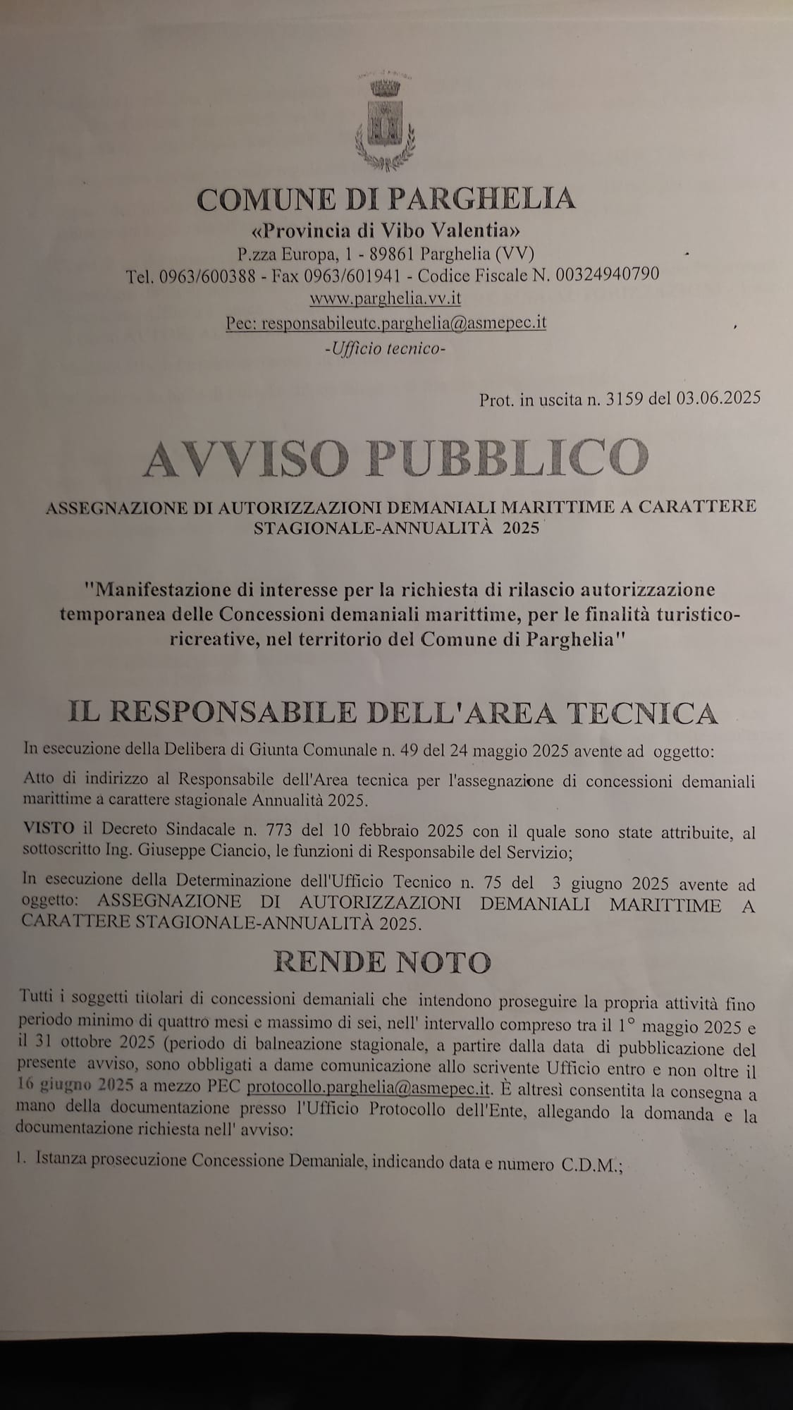 AVVISO PUBBLICO